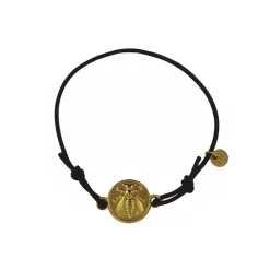 Bracelet cordon ajustable Abeille