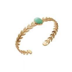 New Bracelet jonc Feuilles de laurier Bracelets