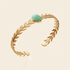 New Bracelet jonc Feuilles de laurier Bracelets