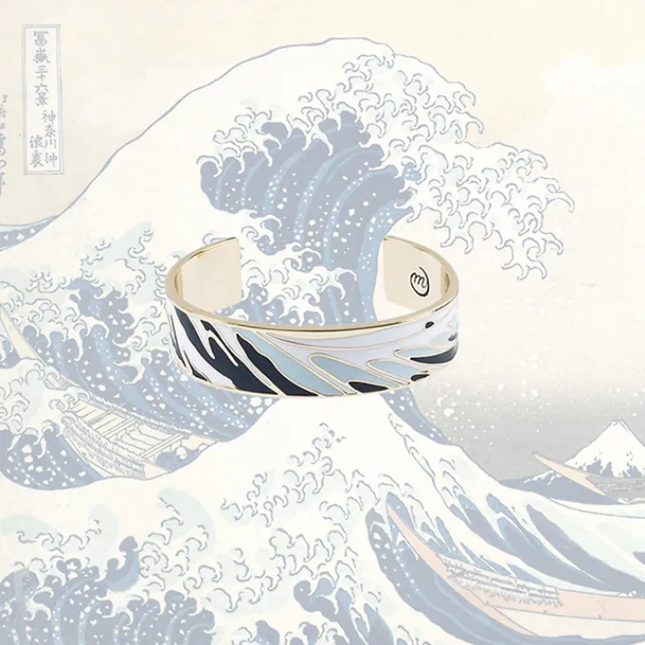 Hot Bracelet jonc Hokusai - Sous la grande vague Bracelets