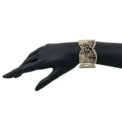 Bracelet manchette Feuilles d'acanthe