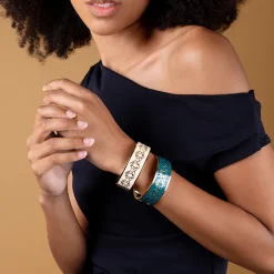 Clearance Bracelet Nymphéas graphique Vert Bracelets
