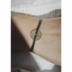 Online Bracelet République Française 5 centimes - Cordon noir Bracelets