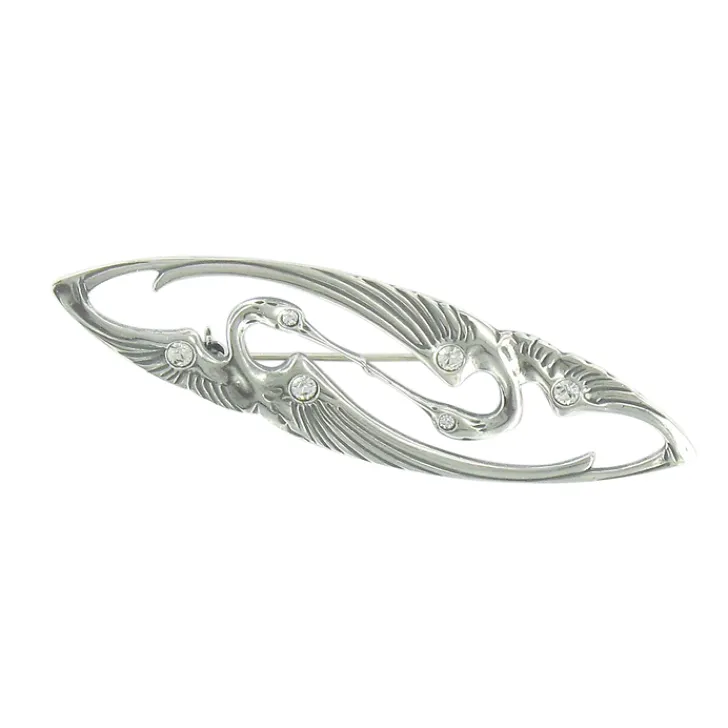 New Broche Art nouveau Cigogne Broches