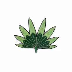 Broche Feuille de palmier verte - Macon & Lesquoy