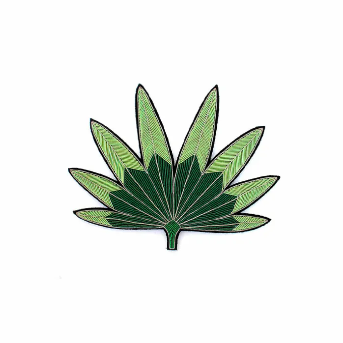 Broche Feuille de palmier verte - Macon & Lesquoy