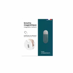 Broche magnétique oblongue argentée - Tout simplement, Broches