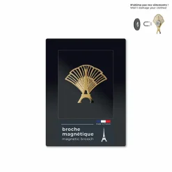Broche magnétique Tour Eiffel Festif dorée - tout simplement,