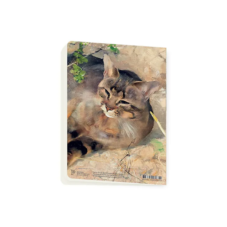 Online Cahier Bruno Liljefors - Le Chat Jeppe dormant au soleil du printemps, 1886 Cahiers Et Carnets