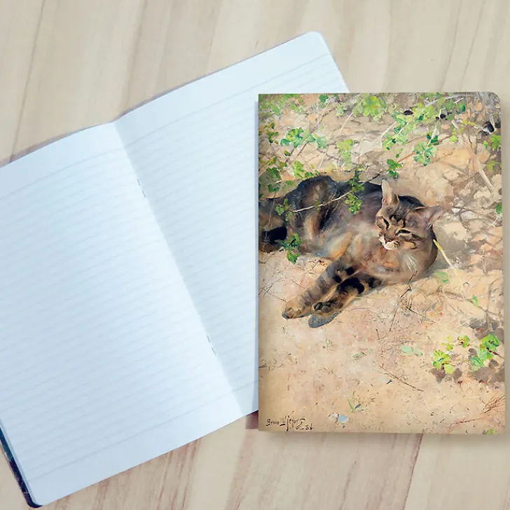 Online Cahier Bruno Liljefors - Le Chat Jeppe dormant au soleil du printemps, 1886 Cahiers Et Carnets