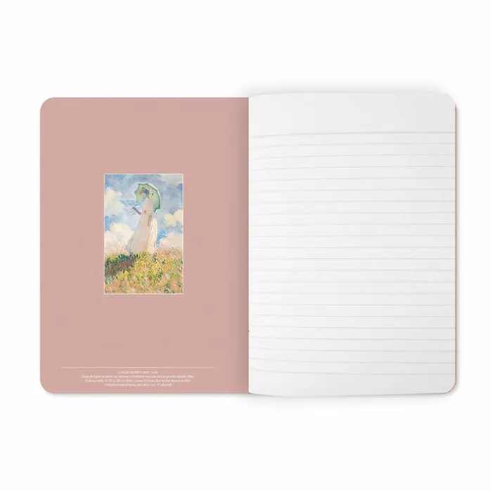 Cahier Claude Monet - Femme à l'ombrelle tournée vers la gauche