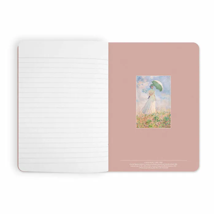 Cahier Claude Monet - Femme à l'ombrelle tournée vers la gauche