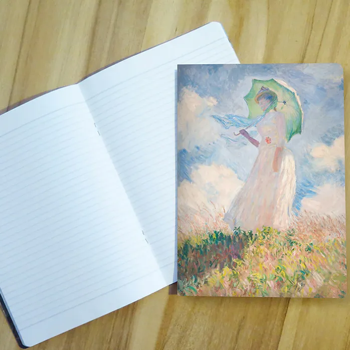 Cahier Claude Monet - Femme à l'ombrelle tournée vers la gauche
