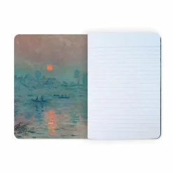 Cahier Claude Monet - Soleil couchant sur la Seine à Lavacourt, effet d'hiver, 1880