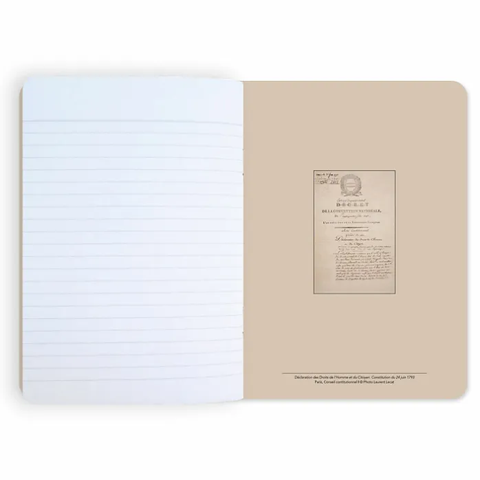 Cahier Déclaration des Droits de l'Homme et du citoyen