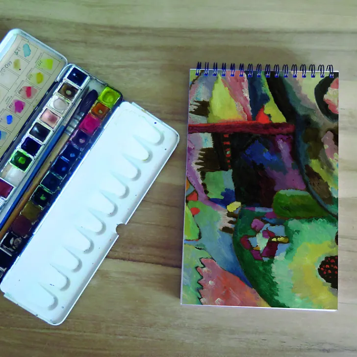Best Cahier de croquis à spirale 30 feuilles Kandinsky - Paysage avec cheminée d'usine Cahiers Et Carnets