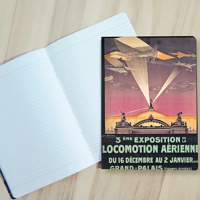 Cahier Georges S. Dorival - Affiche publicitaire pour le troisième Salon de l'aviation au Grand Palais, 1911