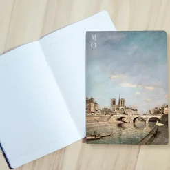 Outlet Cahier Johan Barthold Jongkind - La Seine et Notre-Dame de Paris, vue du quai des Grands Augustins avec le pont Saint-Michel, 1864 Cahiers Et Carnets
