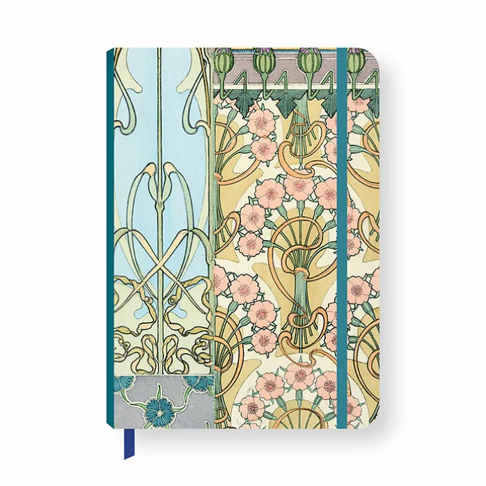 Cahier à élastique Alphonse Mucha - Documents décoratifs bleus (Planche n°30)
