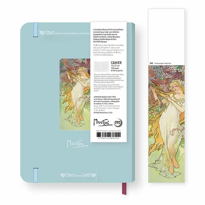 Cahier à élastique Alphonse Mucha - Le Printemps
