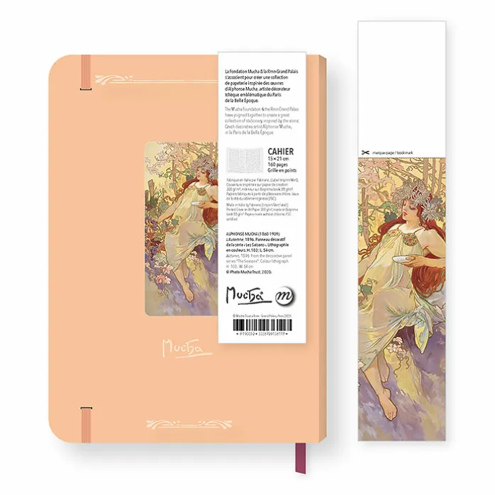 Cahier à élastique Alphonse Mucha - L'Automne