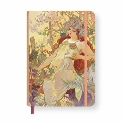 Cahier à élastique Alphonse Mucha - L'Automne