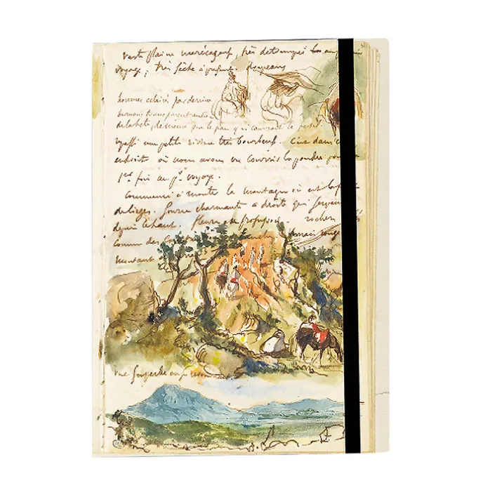 Cahier à élastique Eugène Delacroix - Cavaliers
