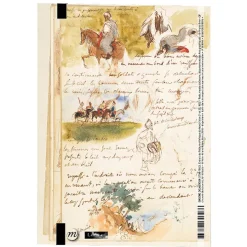 Cahier à élastique Eugène Delacroix - Cavaliers