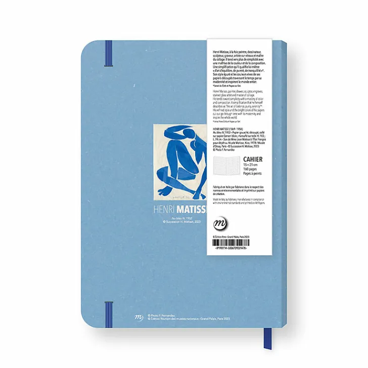 Cahier à élastique Henri Matisse - Nu bleu IV, 1952 Cahiers Et Carnets