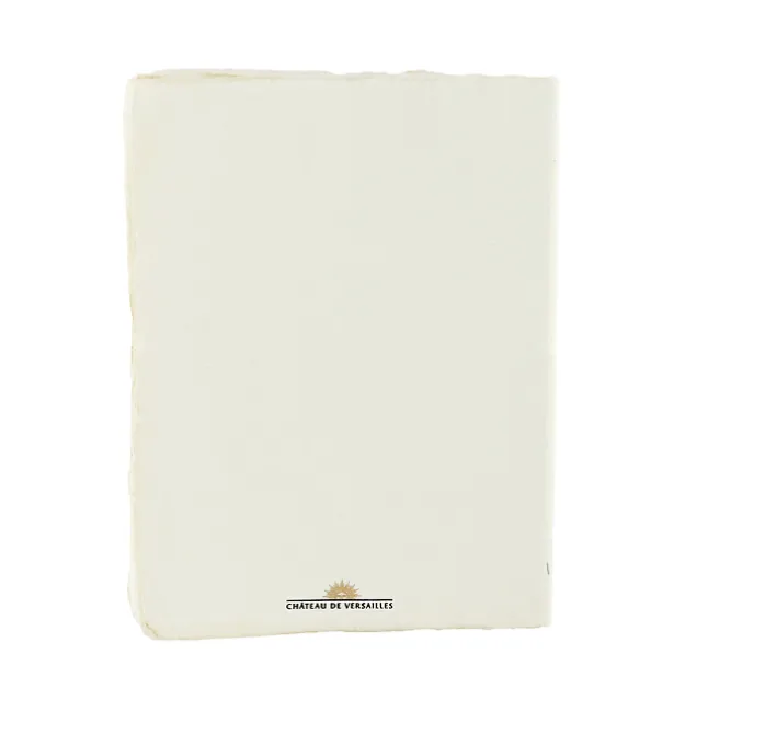 Cahier papier bouilli en cuve - Monogramme de Marie-Antoinette - Beige