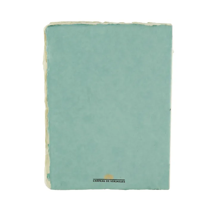 Cahier papier bouilli en cuve - Monogramme de Marie-Antoinette - Céladon