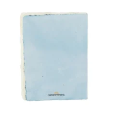 Cahier papier bouilli en cuve - Monogramme de Marie-Antoinette - Bleu