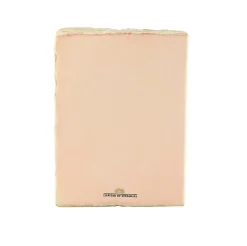 Cahier papier bouilli en cuve - Monogramme de Marie-Antoinette - Saumon