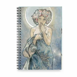 Best Cahier à spirale Alphonse Mucha - La lune et les étoiles, 1902 Cahiers Et Carnets