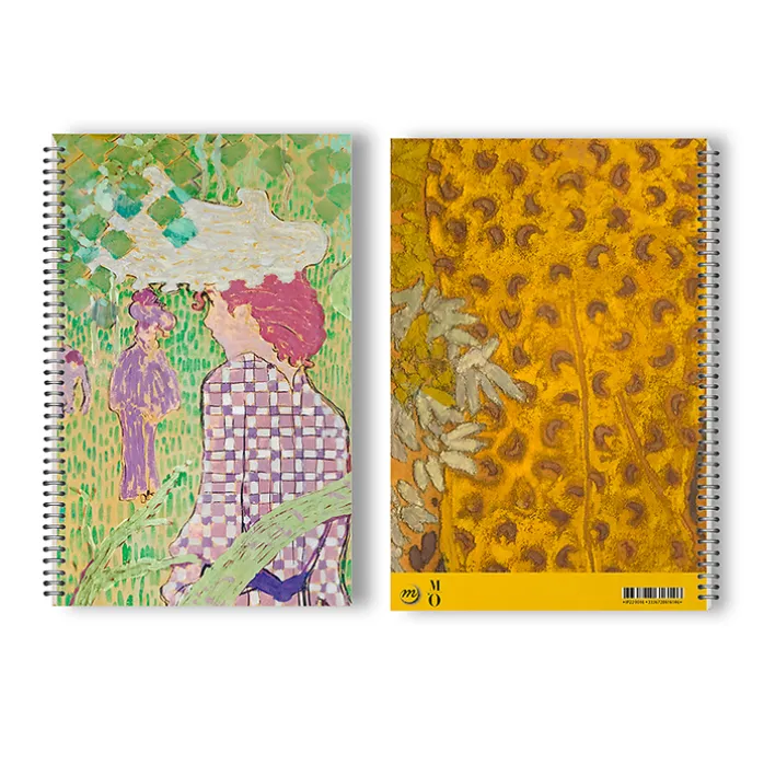 Cahier à spirale Bonnard Femme à la robe quadrillée