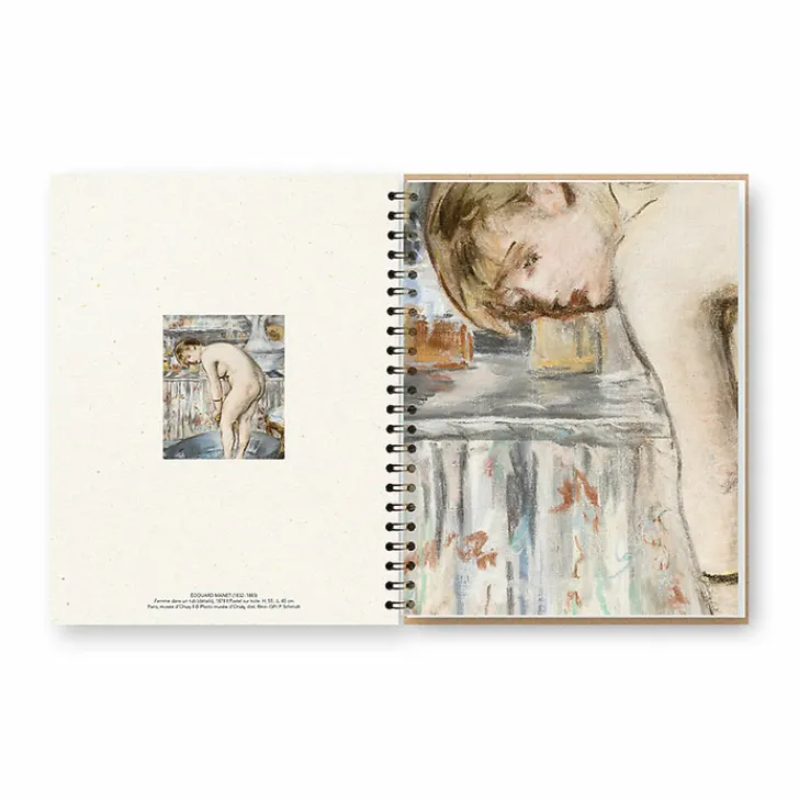Cahier à spirale Édouard Manet / Edgar Degas - Femme dans un tub, 1878 / Le Tub, 1886 Cahiers Et Carnets