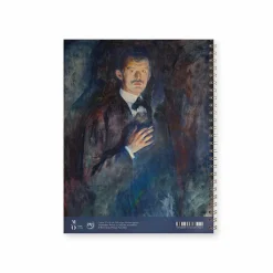 Discount Cahier à spirale Edvard Munch - Autoportrait au bras de squelette, 1895 Cahiers Et Carnets