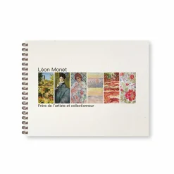 Cahier à spirale Léon Monet. Frère de l'artiste et collectionneur