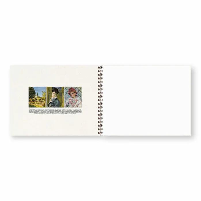 Cahier à spirale Léon Monet. Frère de l'artiste et collectionneur