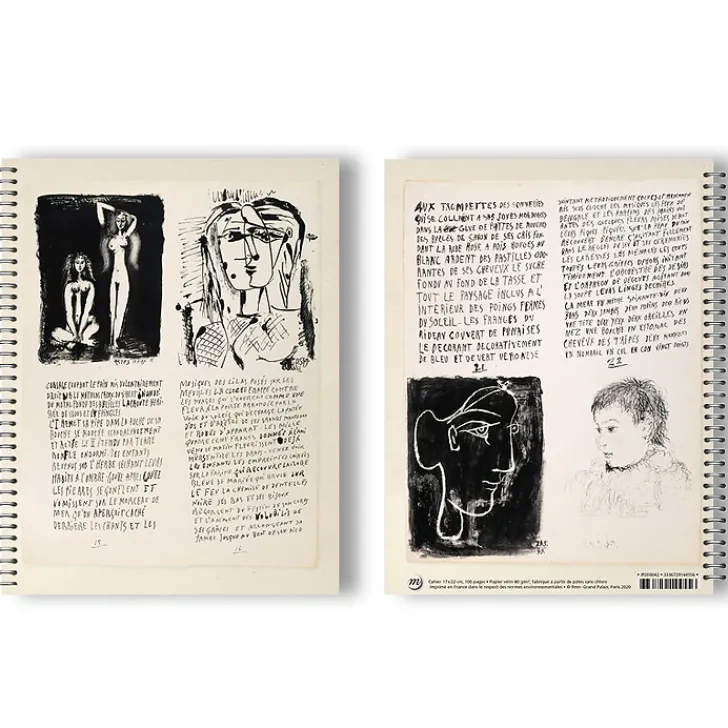 New Cahier à spirales Pablo Picasso - Poèmes et lithographies Cahiers Et Carnets