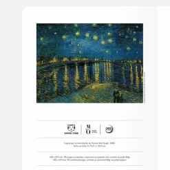 Cahier Vincent van Gogh - La Nuit étoilée - Orsay x Papier Tigre - A5 Cahiers Et Carnets
