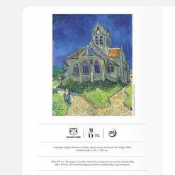 Cahier Vincent van Gogh - L'église d'Auvers-sur-Oise - Orsay x Papier Tigre - A5