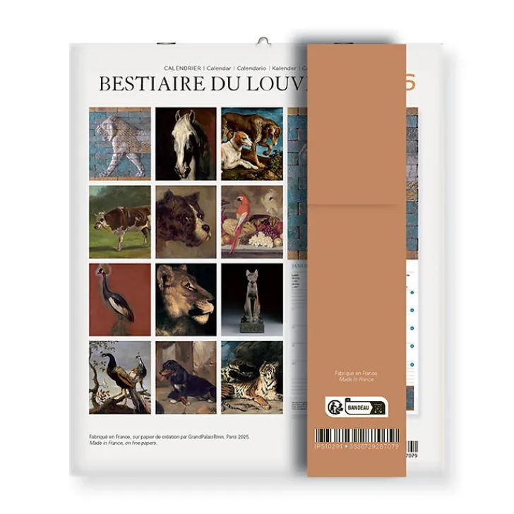 Calendrier 2026 - Bestiaire du Louvre - 15,5x18cm Calendriers Et Agendas