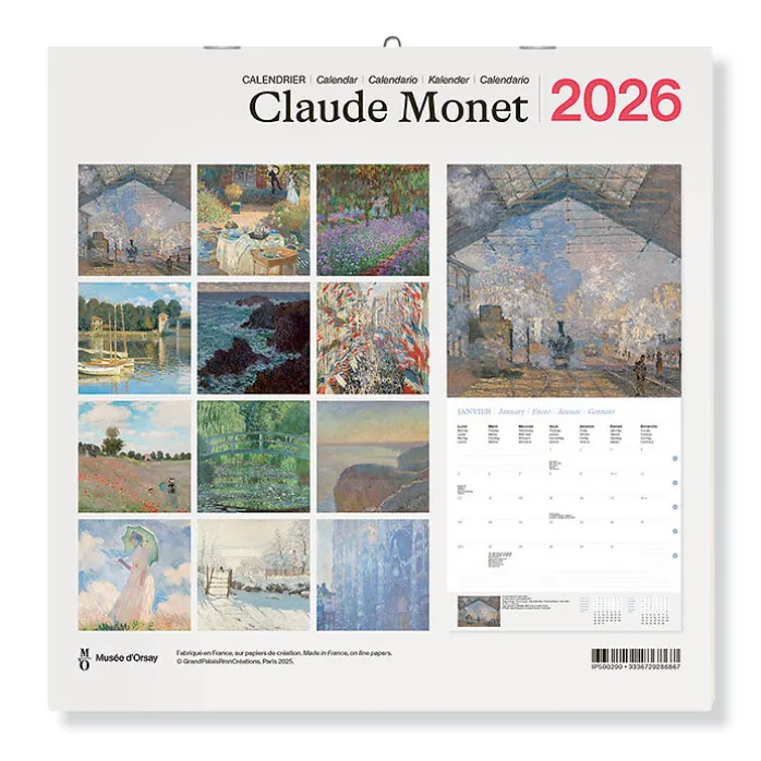 Calendrier 2026 - Claude Monet - 30x30 cm
