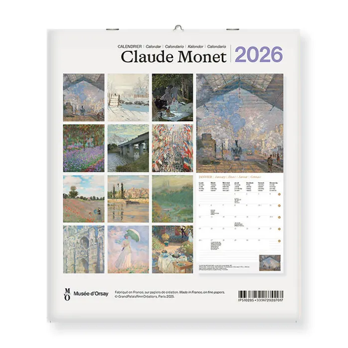 Calendrier 2026 - Claude Monet - 15,5x18cm