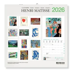 Calendrier 2026 - Henri Matisse - 30x30 cm