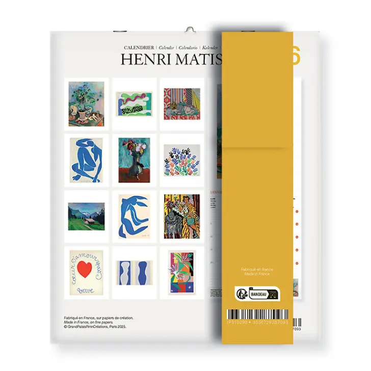 Discount Calendrier 2026 - Henri Matisse - 15,5x18cm Calendriers Et Agendas