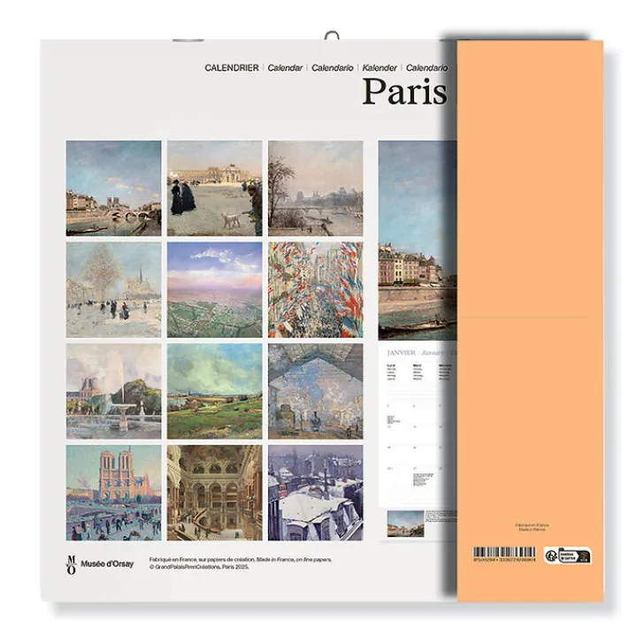 Outlet Calendrier 2026 - Paris Peintures - 30x30 cm Calendriers Et Agendas