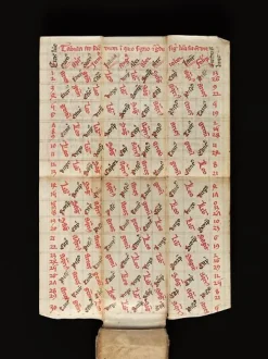Online Calendrier perpétuel portatifFolio 13 : Tabula de proprietatibus lunaeAngleterre (panneaux acryliques) Panneaux Acryliques|Toiles Encadrées