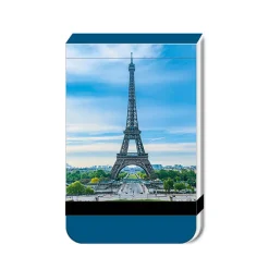 Calepin à élastique Alfred Wolf - La tour Eiffel et la verrière du musée d'Orsay depuis les toits du Louvre